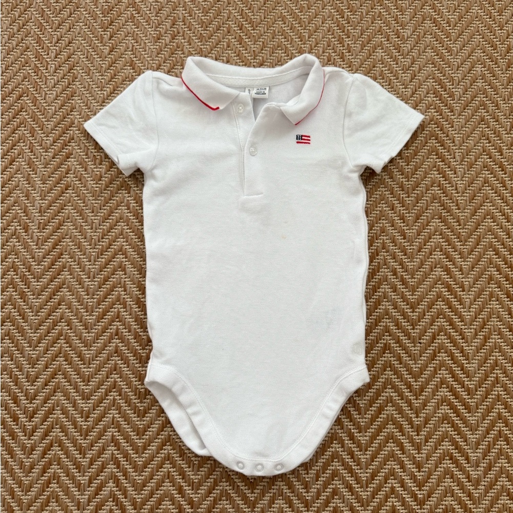 Janie and Jack American Flag Onesie
